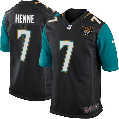 Men's Game Chad Henne Nike Jersey Black Alternate - #7 NFL Jacksonville Jaguars